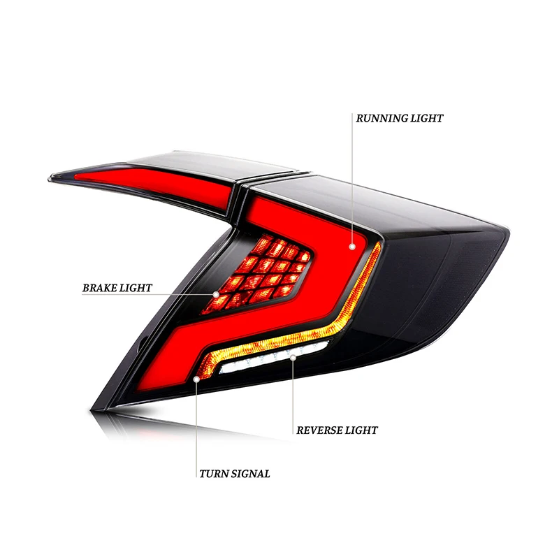 Автомобильные задние фонари Zhengwo для Honda Civic 2016-2021, задний фонарь с мигающей функцией, аксессуары, задняя лампа DRL, индивидуальная замена
Автомобильные задние фонари Zhengwo для Honda Civic 2016-2021, задний фонарь с мигающей функцией, аксессуары, задняя лампа DRL, индивидуальная замена