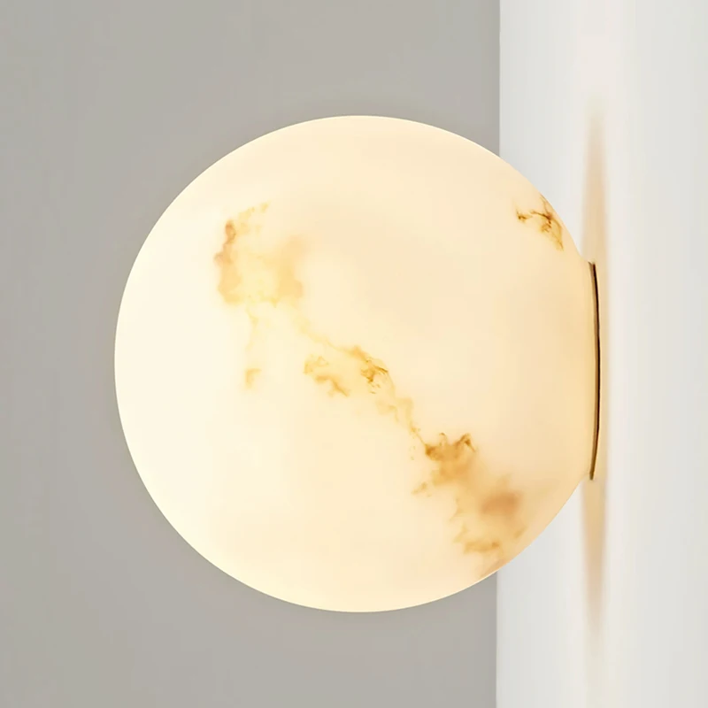 Glass Moon Wall Lamps Spanish Imitation Marble Decor Lamp Wabi Sabi Style Living Room Corridor Bedroom Bedside Ball Wall Lights
Glass Moon Wall Lamps Spanish Imitation Marble Decor Lamp Wabi Sabi Style Living Room Corridor Bedroom Bedside Ball Wall Lights