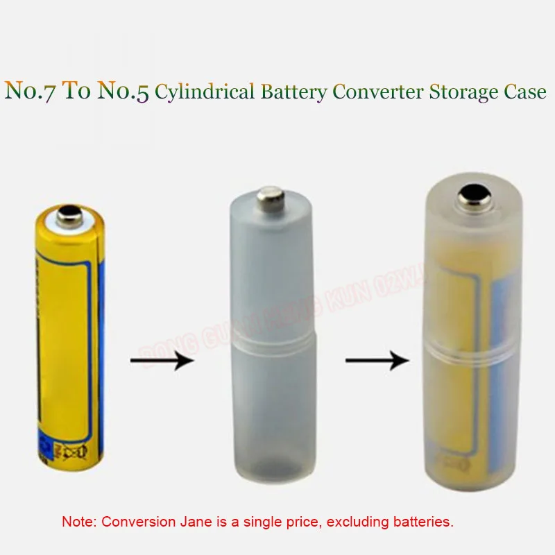 No.7 To No.5 Cylindrical Battery Converter Storage Case Adapter Negative Metal Sheet/Bottom Cover Battery Holder Plastic Case
No.7 To No.5 Cylindrical Battery Converter Storage Case Adapter Negative Metal Sheet/Bottom Cover Battery Holder Plastic Case