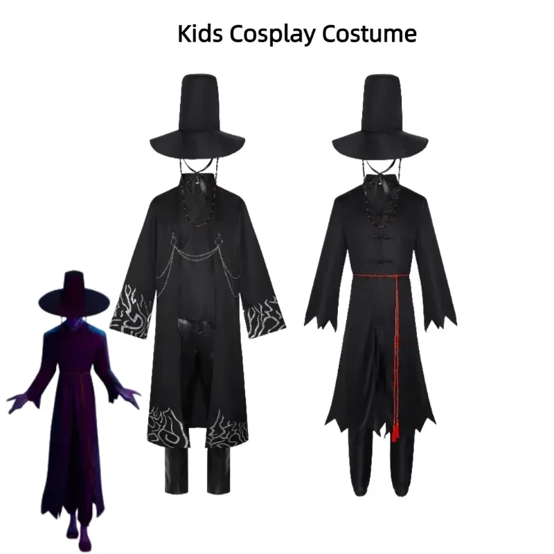 Kids KPop Demon Hunters Saja Boys Cosplay Costume Jinu Baby Abby Romance Mystery Black Uniform for Boy Stage Performance Outfit
Kids KPop Demon Hunters Saja Boys Cosplay Costume Jinu Baby Abby Romance Mystery Black Uniform for Boy Stage Performance Outfit