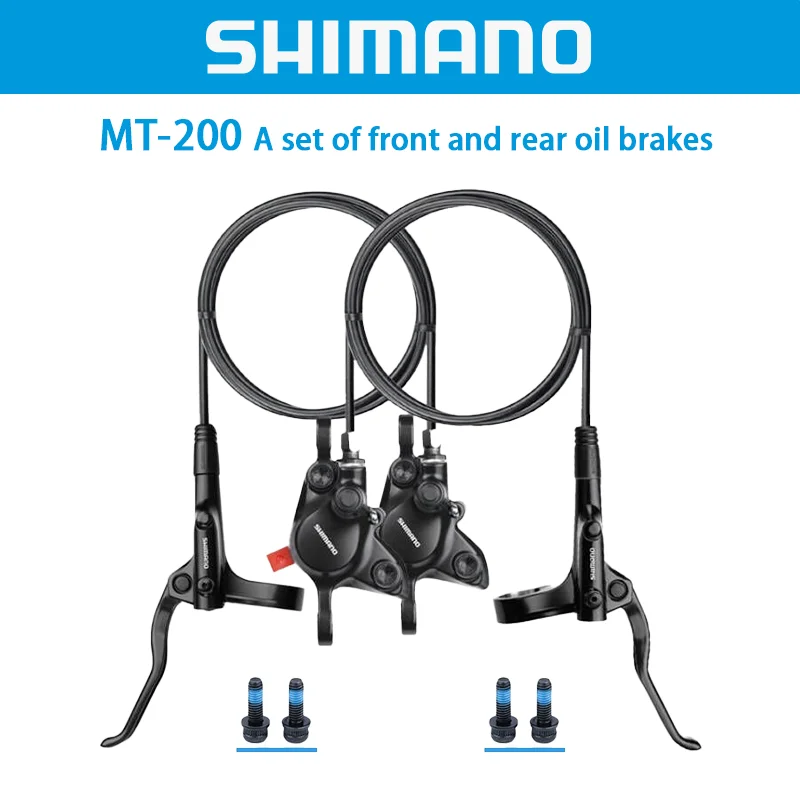 Genuine Shimano MT200 hydraulic disc brake set for mountain bikes
Genuine Shimano MT200 hydraulic disc brake set for mountain bikes