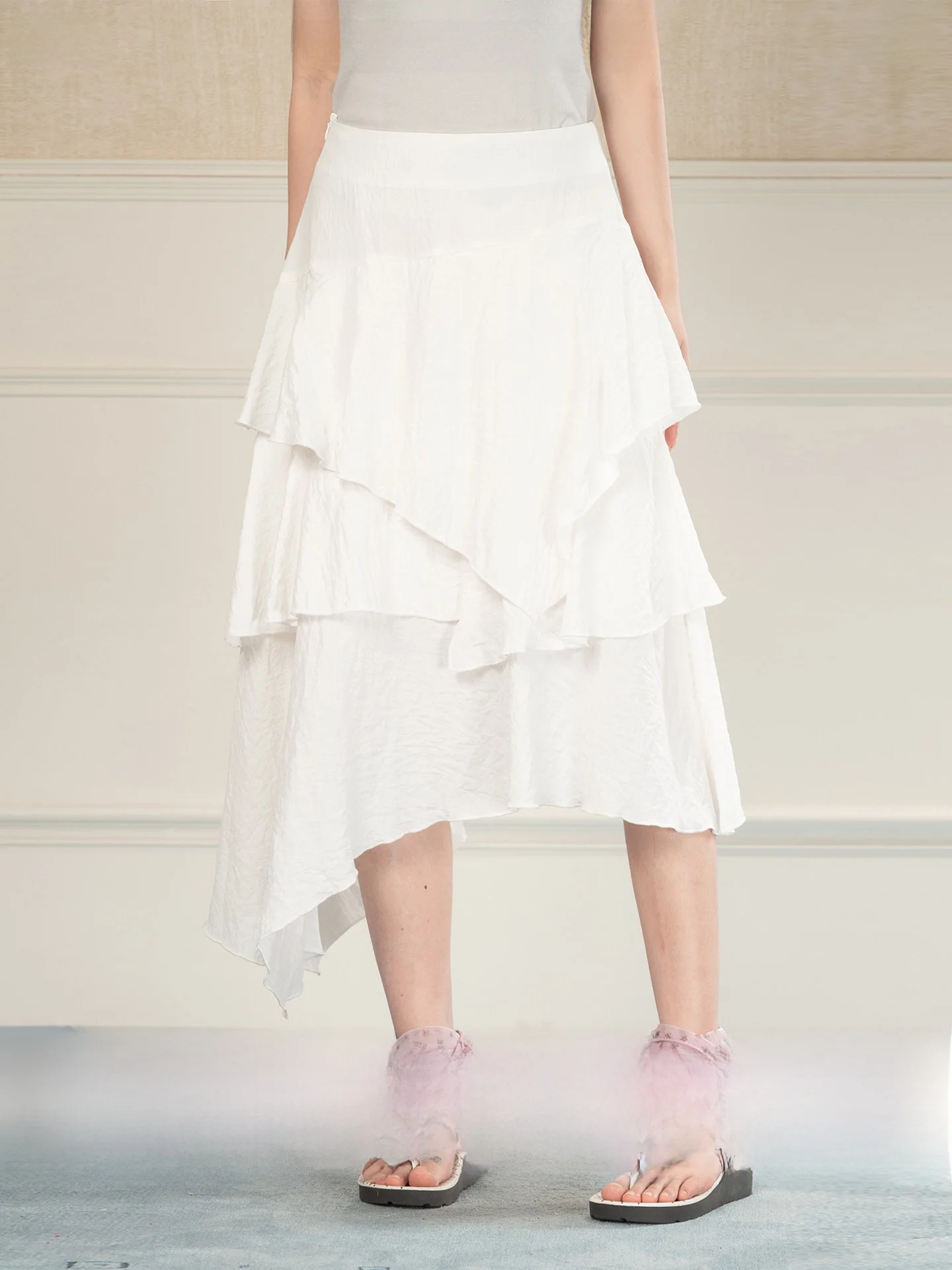 Heynew Summer Women's Asymmetrical Hemline Half Skirt Slimming Versatile Bodycon Long Cake Skirt High Waist Polyester Fabric
Heynew Summer Women's Asymmetrical Hemline Half Skirt Slimming Versatile Bodycon Long Cake Skirt High Waist Polyester Fabric