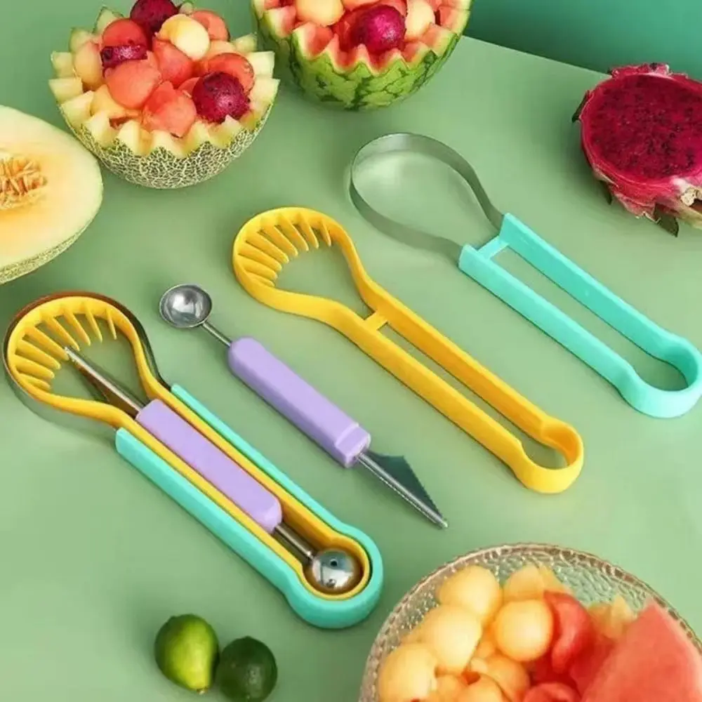 3 in 1 Melon Scoops Double-Headed Colorful Avocado Slicer Peeler Pulp Separator Watermelon Cutter Set Kitchen Gadgets
3 in 1 Melon Scoops Double-Headed Colorful Avocado Slicer Peeler Pulp Separator Watermelon Cutter Set Kitchen Gadgets