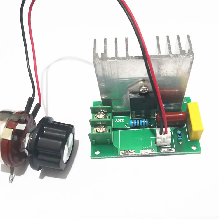 4000W High-power Thyristor Electronic Voltage Regulator Motor Fan Electric Drill Variable Speed Governor Thermostat 220V
4000W High-power Thyristor Electronic Voltage Regulator Motor Fan Electric Drill Variable Speed Governor Thermostat 220V