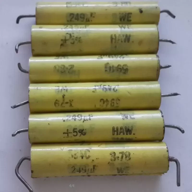 5 шт., антикварный американский Xidian HAW594C 0,249 мкФ 400 В 224 К, оловянная пленка с красной головкой, неполярный электролитический конденсатор
5 шт., антикварный американский Xidian HAW594C 0,249 мкФ 400 В 224 К, оловянная пленка с красной головкой, неполярный электролитический конденсатор