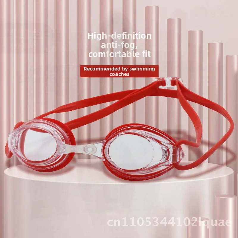 Adult Small Frame Swimming Goggles Waterproof HD Silicone Anti-Fog Racing Goggles for Hot Spring Use in White Red Blue Black
Adult Small Frame Swimming Goggles Waterproof HD Silicone Anti-Fog Racing Goggles for Hot Spring Use in White Red Blue Black