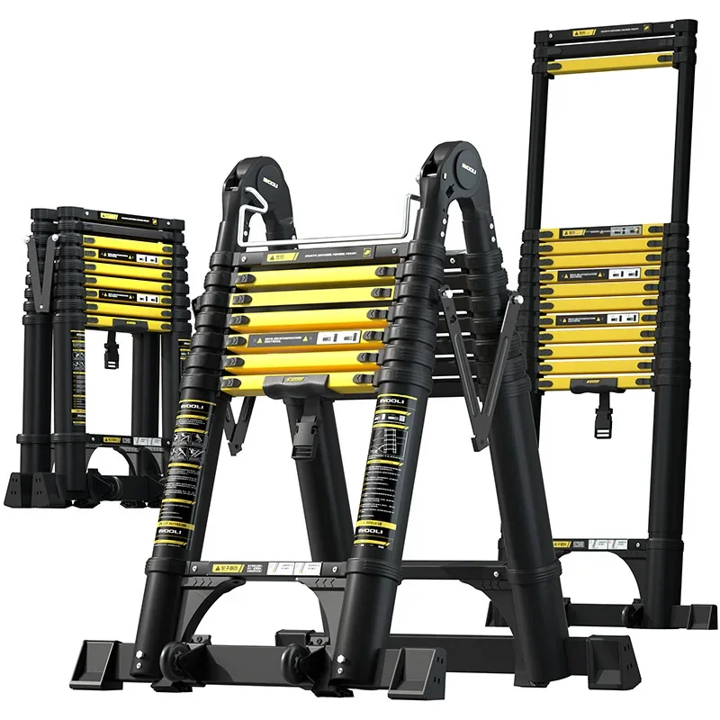 Telescopic ladder Herringbone ladder Aluminum alloy ladder, thickened anti-skid folding ladder Multifunctional
Telescopic ladder Herringbone ladder Aluminum alloy ladder, thickened anti-skid folding ladder Multifunctional