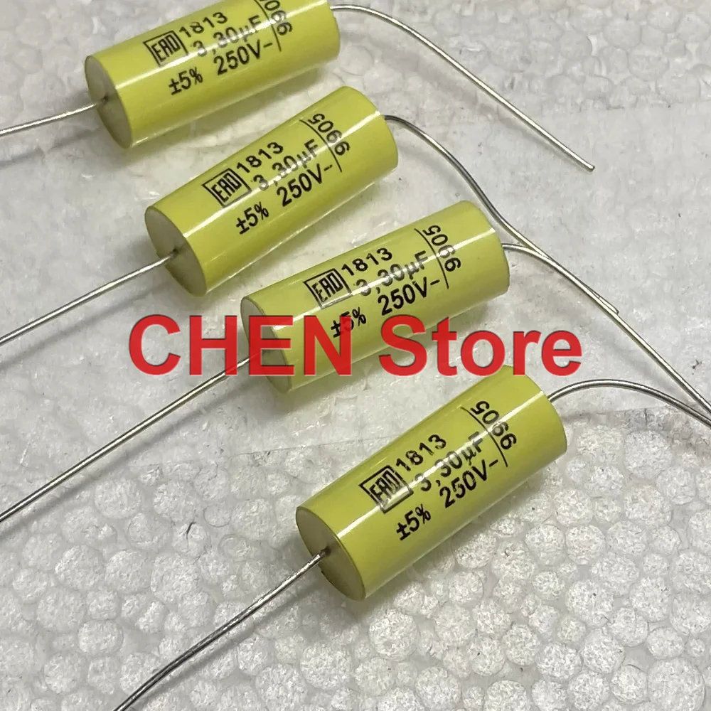 4PCS/10PCS Original VISHAY ERO MKT1813 3.3UF 250V 13X31MM Audio axial capacitor MKT 3U3 335J free shipping
4PCS/10PCS Original VISHAY ERO MKT1813 3.3UF 250V 13X31MM Audio axial capacitor MKT 3U3 335J free shipping