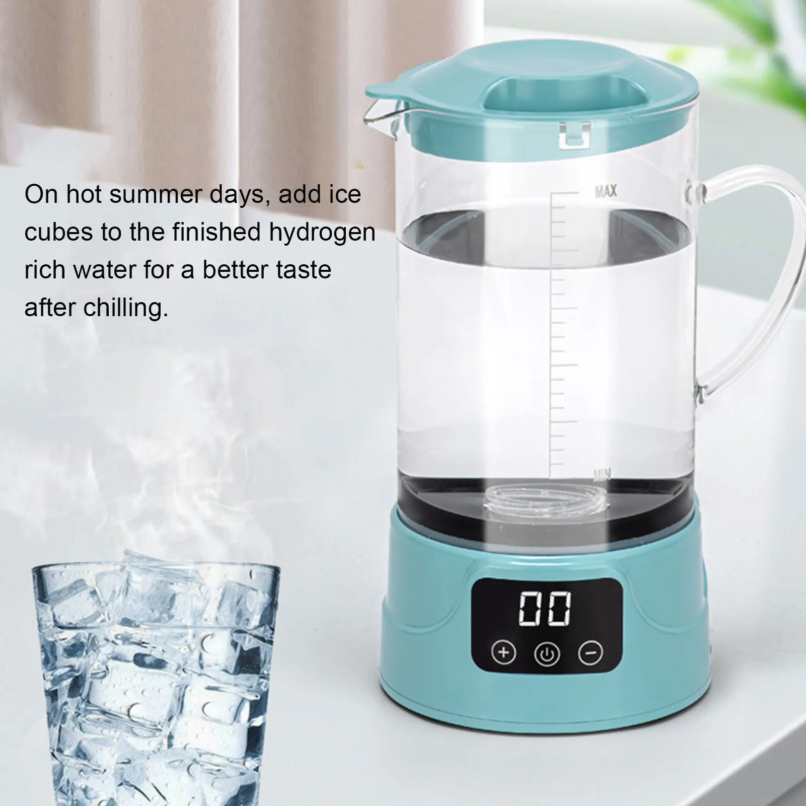 Hydrogen Water Maker Machine US Plug 100‑240V Persistent Hydrogen Locking SPE Technology Hydrogen Water Pitcher for Office
Hydrogen Water Maker Machine US Plug 100‑240V Persistent Hydrogen Locking SPE Technology Hydrogen Water Pitcher for Office