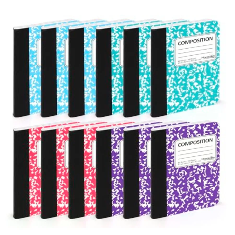 Mini Composition Notebooks, Small Pocket Sized Notebook, for,Students, College Office, Journaling Notebooks, 4 Colors - 4.5" x
Mini Composition Notebooks, Small Pocket Sized Notebook, for,Students, College Office, Journaling Notebooks, 4 Colors - 4.5" x