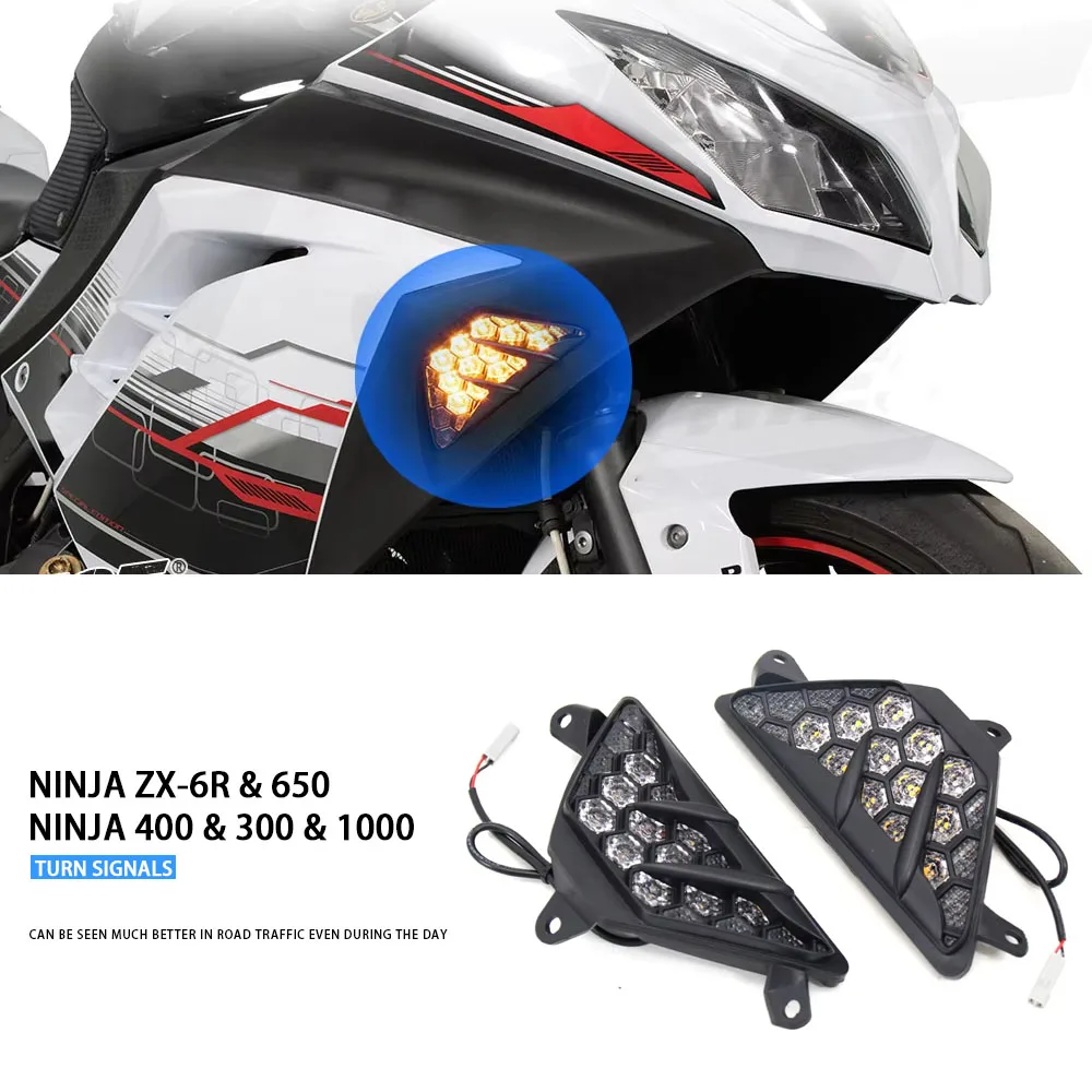 Ninja 400 300 600 1000 NEW Black Motorcycle Front Flushmount Turn Signals LED Filler Panel Lights FOR Ninja ZX-6R 2013-
Ninja 400 300 600 1000 NEW Black Motorcycle Front Flushmount Turn Signals LED Filler Panel Lights FOR Ninja ZX-6R 2013-
