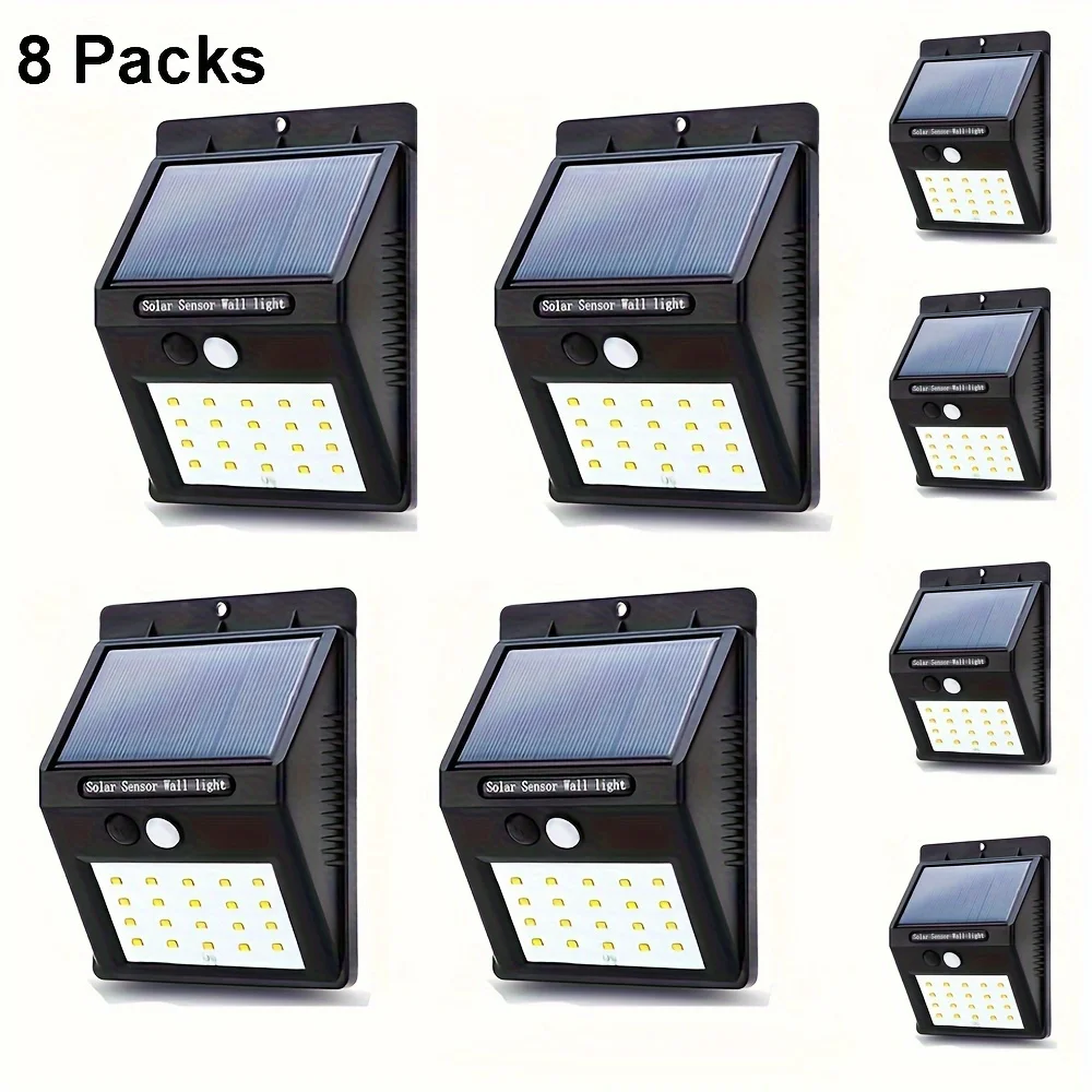 8pc Solar Lights Outside Solar Security Lamp Wireless Solar Motion Senor Light Outdoor Waterproof for Front Door Backyard Garage 
8pc Solar Lights Outside Solar Security Lamp Wireless Solar Motion Senor Light Outdoor Waterproof for Front Door Backyard Garage