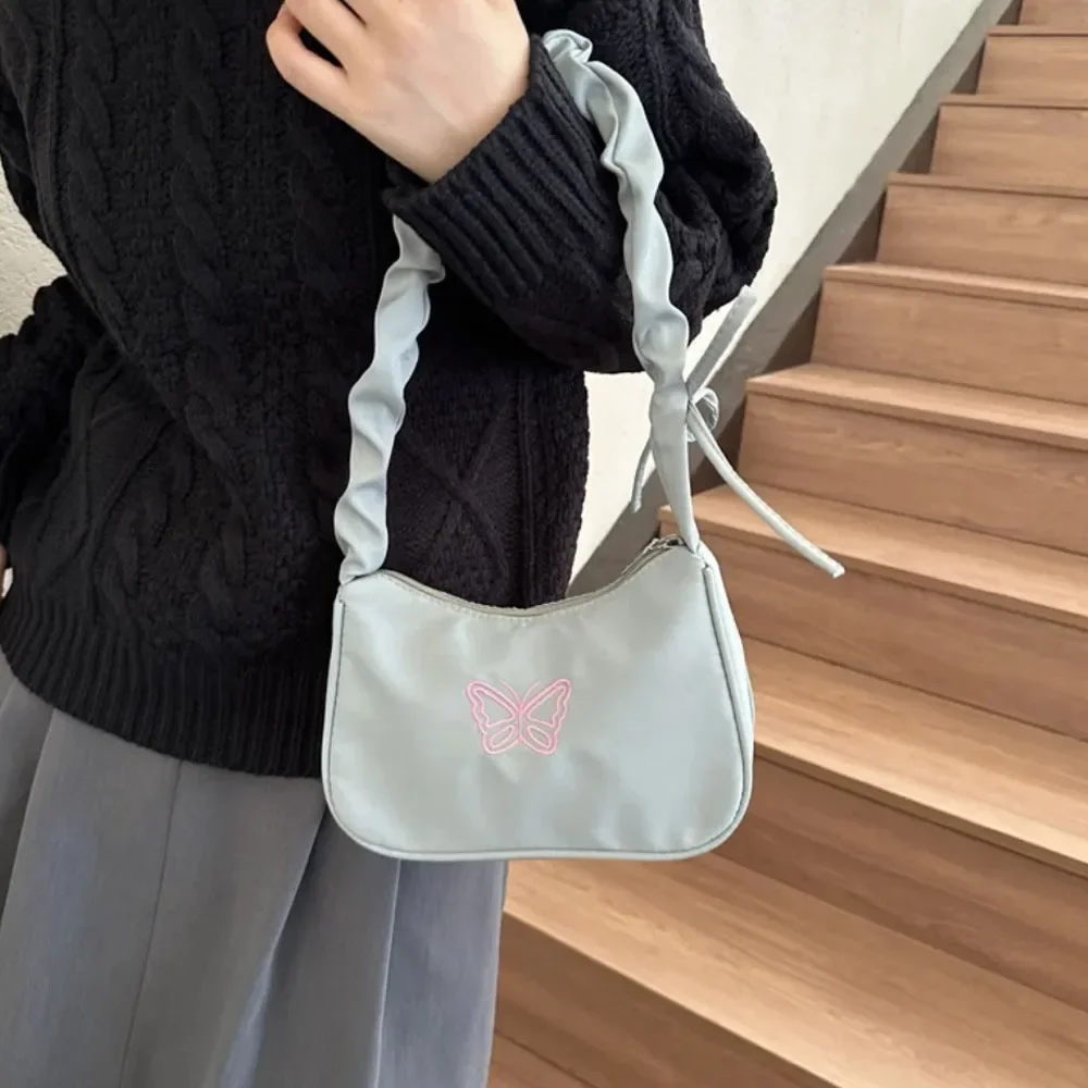 Women's Y2K Armpit Shoulder Bag - Butterfly Embroidery Makeup Organizer for Casual Essentials & Gift 숄더백 
Women's Y2K Armpit Shoulder Bag - Butterfly Embroidery Makeup Organizer for Casual Essentials & Gift 숄더백