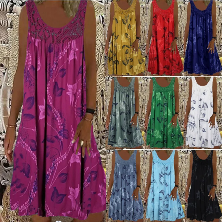 Women's Digital Printing Off-the-shoulder Sexy Suspender Loose Dress Lace Casual Dress Cross-border 2025 European American New
Women's Digital Printing Off-the-shoulder Sexy Suspender Loose Dress Lace Casual Dress Cross-border 2025 European American New