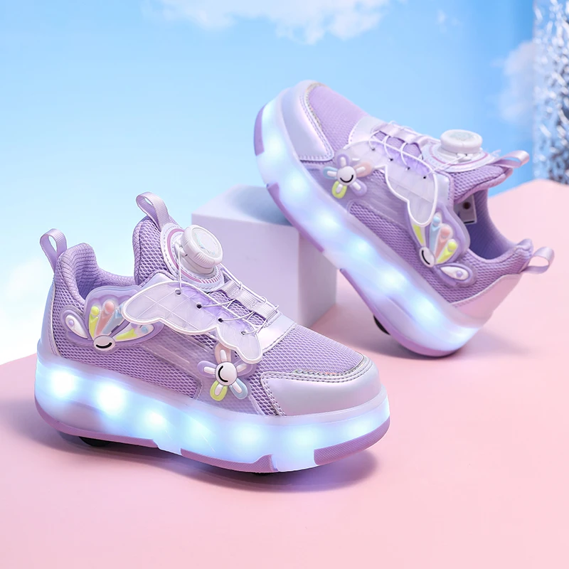 2025 Winter Kids' Heelys: Stylish Korean-Style Girls' 4-Wheel Light-Up, Lightweight Sports Casual Shoes with Rotating Buckle
2025 Winter Kids' Heelys: Stylish Korean-Style Girls' 4-Wheel Light-Up, Lightweight Sports Casual Shoes with Rotating Buckle