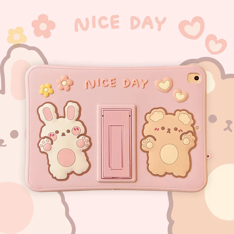 Cartoon Bear Tablet Case for IPad Air 4 5 10.9 Protective Sleeve Mini 4.5 Pro 11 Ipad 9th Generation Shell Soft Silicone Cover
Cartoon Bear Tablet Case for IPad Air 4 5 10.9 Protective Sleeve Mini 4.5 Pro 11 Ipad 9th Generation Shell Soft Silicone Cover