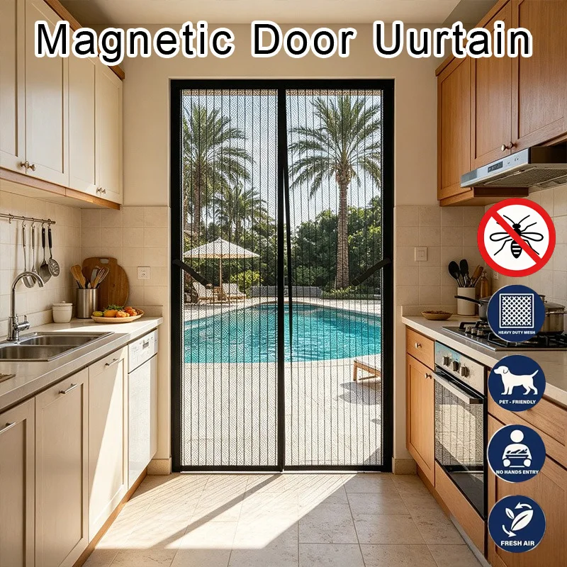 Magic Mesh Anti-mosquito Door Curtain Strong Magnet Auto Shut Screen Insect Proof Partition for Balcony Patio Household Decor
Magic Mesh Anti-mosquito Door Curtain Strong Magnet Auto Shut Screen Insect Proof Partition for Balcony Patio Household Decor