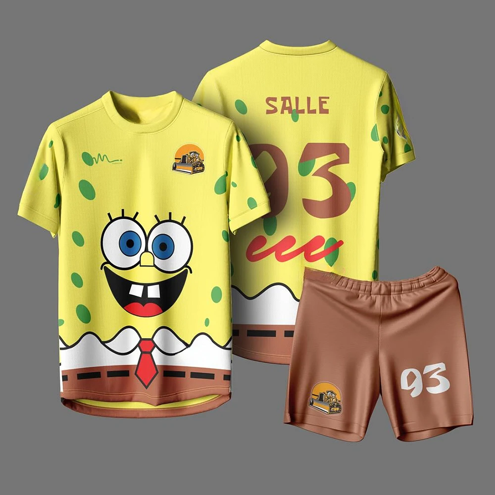 Potdemiel SpongeBob SquarePants Anime Allover Print Adult Men T-Shirt & Shorts Athleisure Set Summer Quick-dry Soft Lightweight
Potdemiel SpongeBob SquarePants Anime Allover Print Adult Men T-Shirt & Shorts Athleisure Set Summer Quick-dry Soft Lightweight