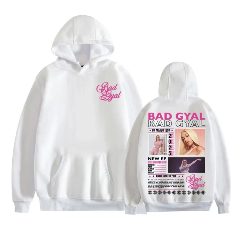 Худи Bad Gyal Bikini Badness Tour 2025 с графическим принтом, модные эстетичные толстовки для мужчин и женщин, осенне-зимние комфортные пуловеры
Худи Bad Gyal Bikini Badness Tour 2025 с графическим принтом, модные эстетичные толстовки для мужчин и женщин, осенне-зимние комфортные пуловеры