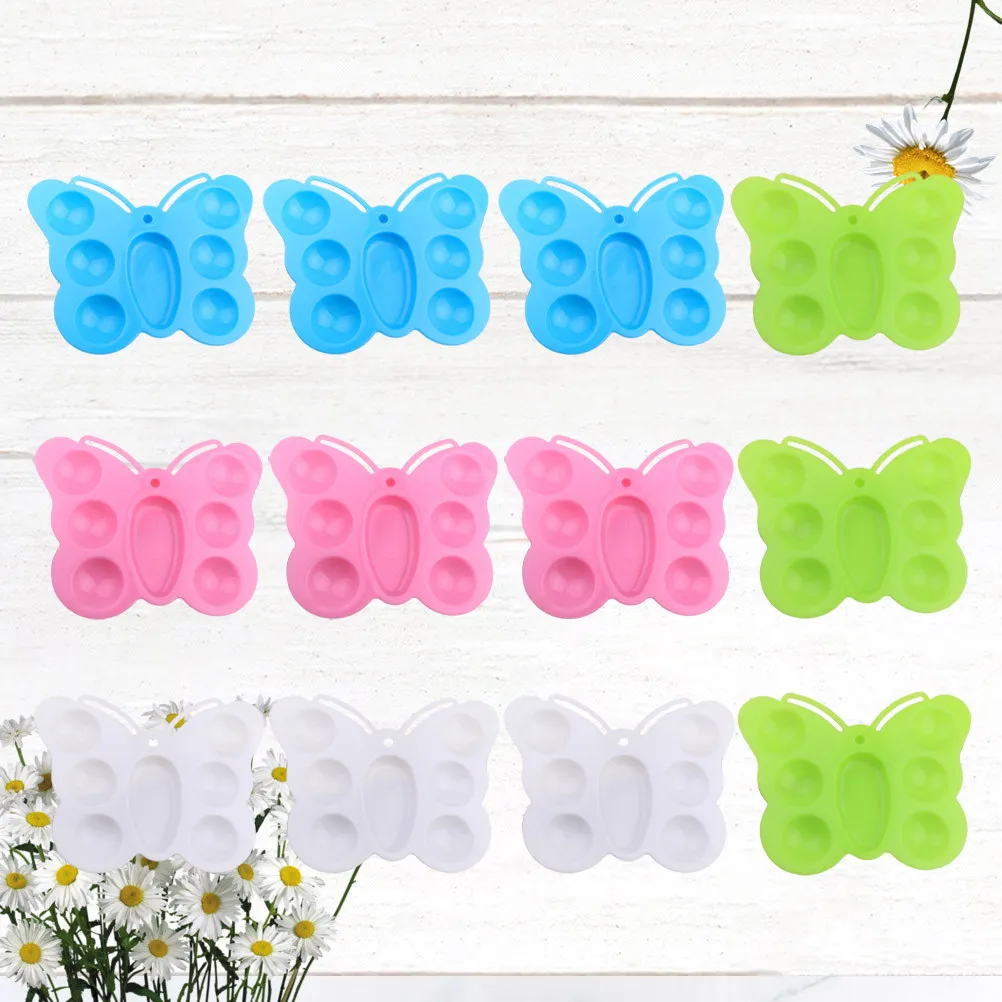 Набор из 12 пластиковых палитр в форме бабочки, легкие портативные подставки для рисования, подходят для акрила, акварели, масла
Набор из 12 пластиковых палитр в форме бабочки, легкие портативные подставки для рисования, подходят для акрила, акварели, масла