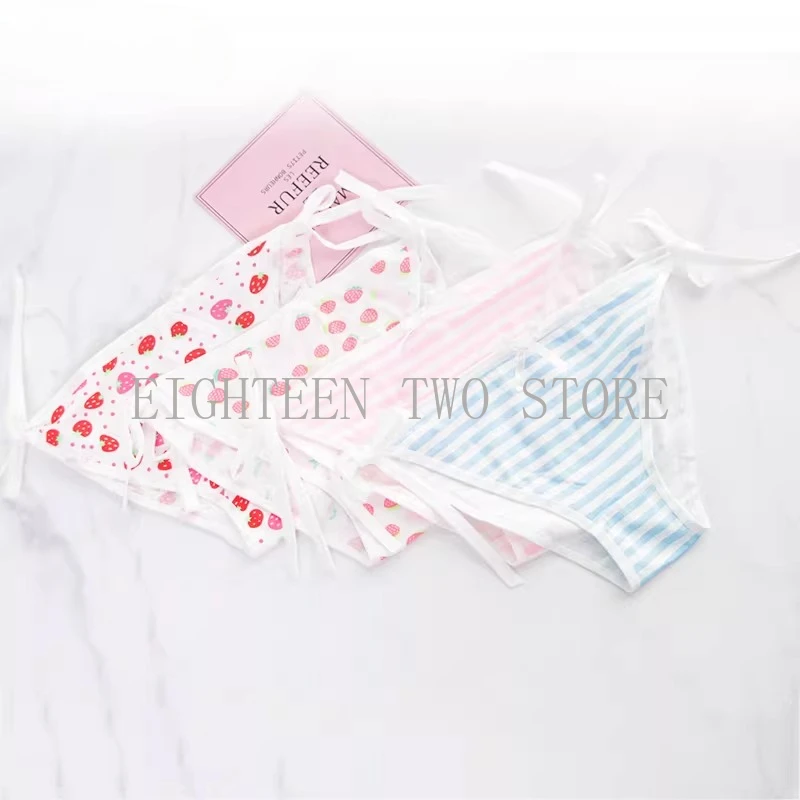 Strappy Striped Underwear Japanese Student Panties with Sexy Straps Cute School Girl Briefs Lingerie Cosplay Costume Outfits
Strappy Striped Underwear Japanese Student Panties with Sexy Straps Cute School Girl Briefs Lingerie Cosplay Costume Outfits