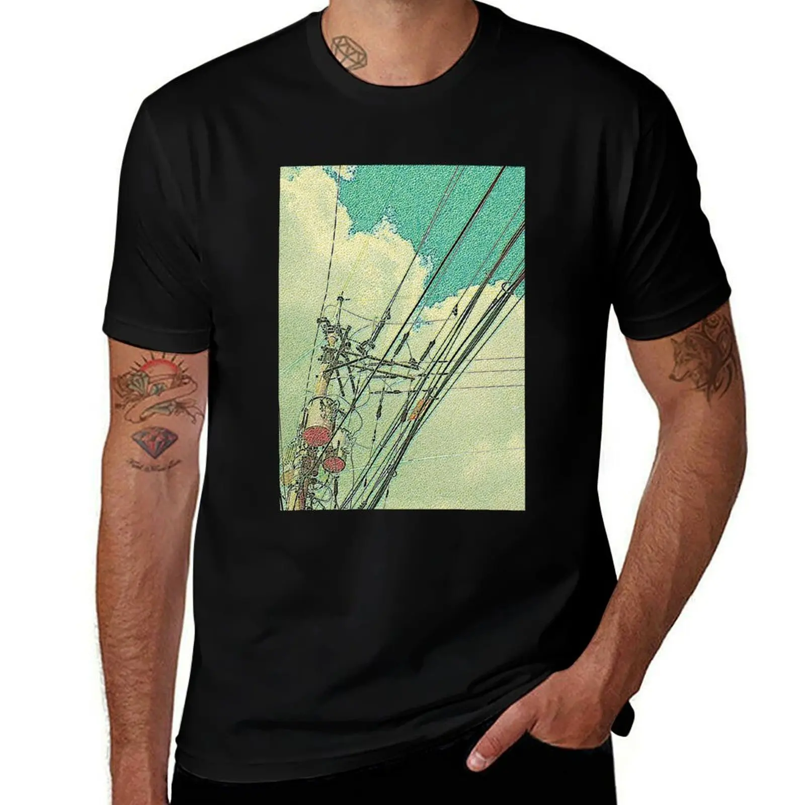 Electric pole and blue sky mosaic T-Shirt t shirts for man cotton funny t shirt for man 100 percent cotton T-Shirt
Electric pole and blue sky mosaic T-Shirt t shirts for man cotton funny t shirt for man 100 percent cotton T-Shirt