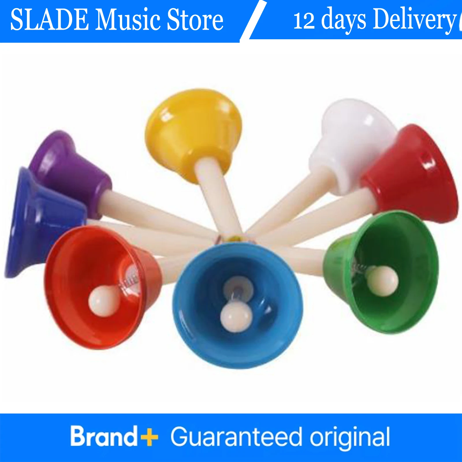 8 Tone Class Bell Musical Tools Colorful Ring Bell Tap Bell Orff Percussion Instrument Children's Music Enlightenment Tools
8 Tone Class Bell Musical Tools Colorful Ring Bell Tap Bell Orff Percussion Instrument Children's Music Enlightenment Tools