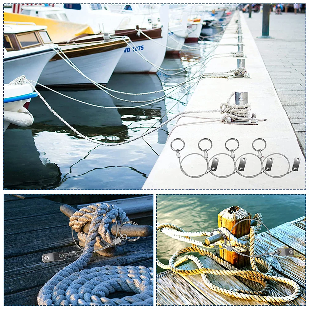 1 set Safety Tether Wire Stainless Steel Lanyard Cable Ring Loss Prevention Marine Hardwares Straps Pin Deck Seats
1 set Safety Tether Wire Stainless Steel Lanyard Cable Ring Loss Prevention Marine Hardwares Straps Pin Deck Seats