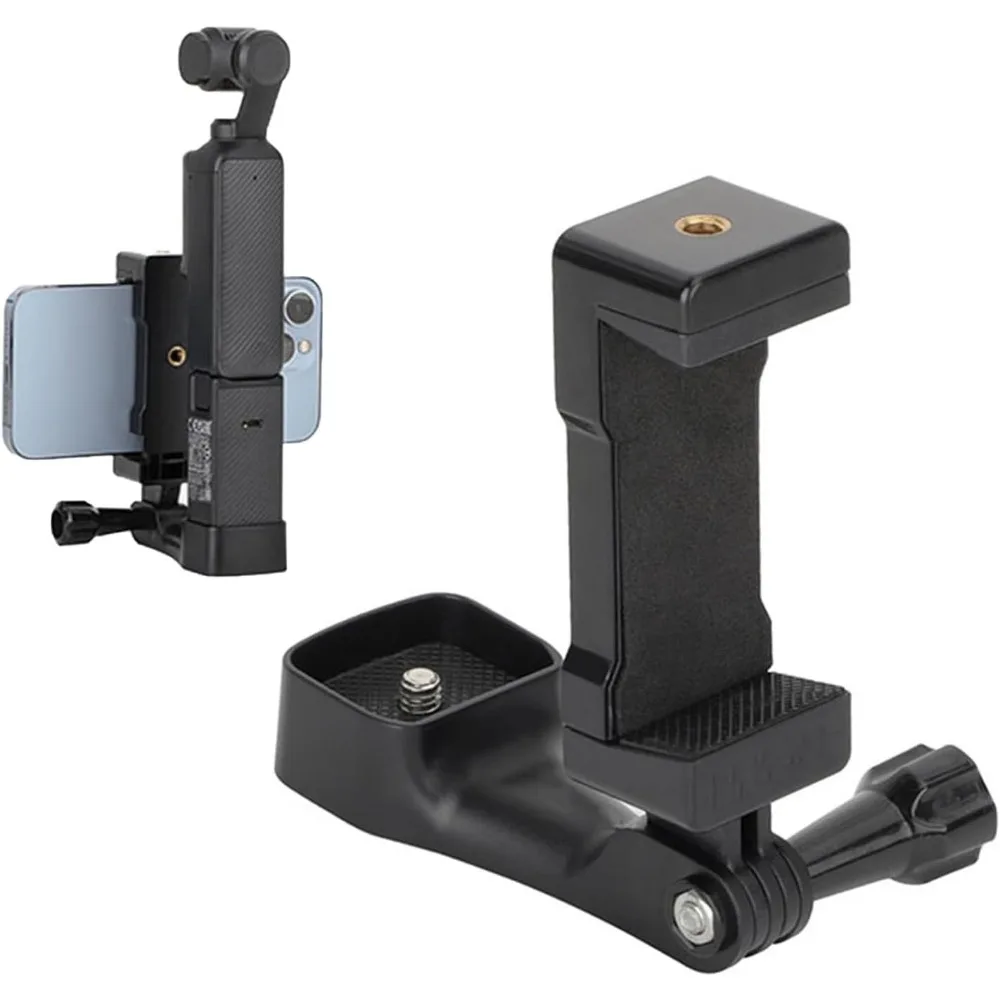 Phone Clip Holder for Action Cameras Front Bracket with 1/4 Screw Adapter Black
Phone Clip Holder for Action Cameras Front Bracket with 1/4 Screw Adapter Black
