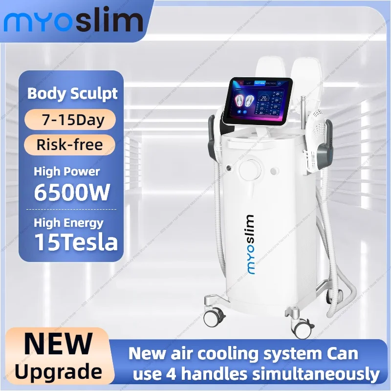 New Myoslim Professional 6500w EMS Electromagnetic Body Sculpting Machine NEO RF Nova Muscle Stimulation Slimming White Vertical
New Myoslim Professional 6500w EMS Electromagnetic Body Sculpting Machine NEO RF Nova Muscle Stimulation Slimming White Vertical