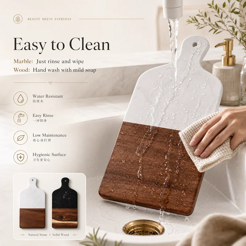 Marble & Acacia Wood Cutting Board Food-Grade Chopping Board Kitchen Serving Tray
Marble & Acacia Wood Cutting Board Food-Grade Chopping Board Kitchen Serving Tray