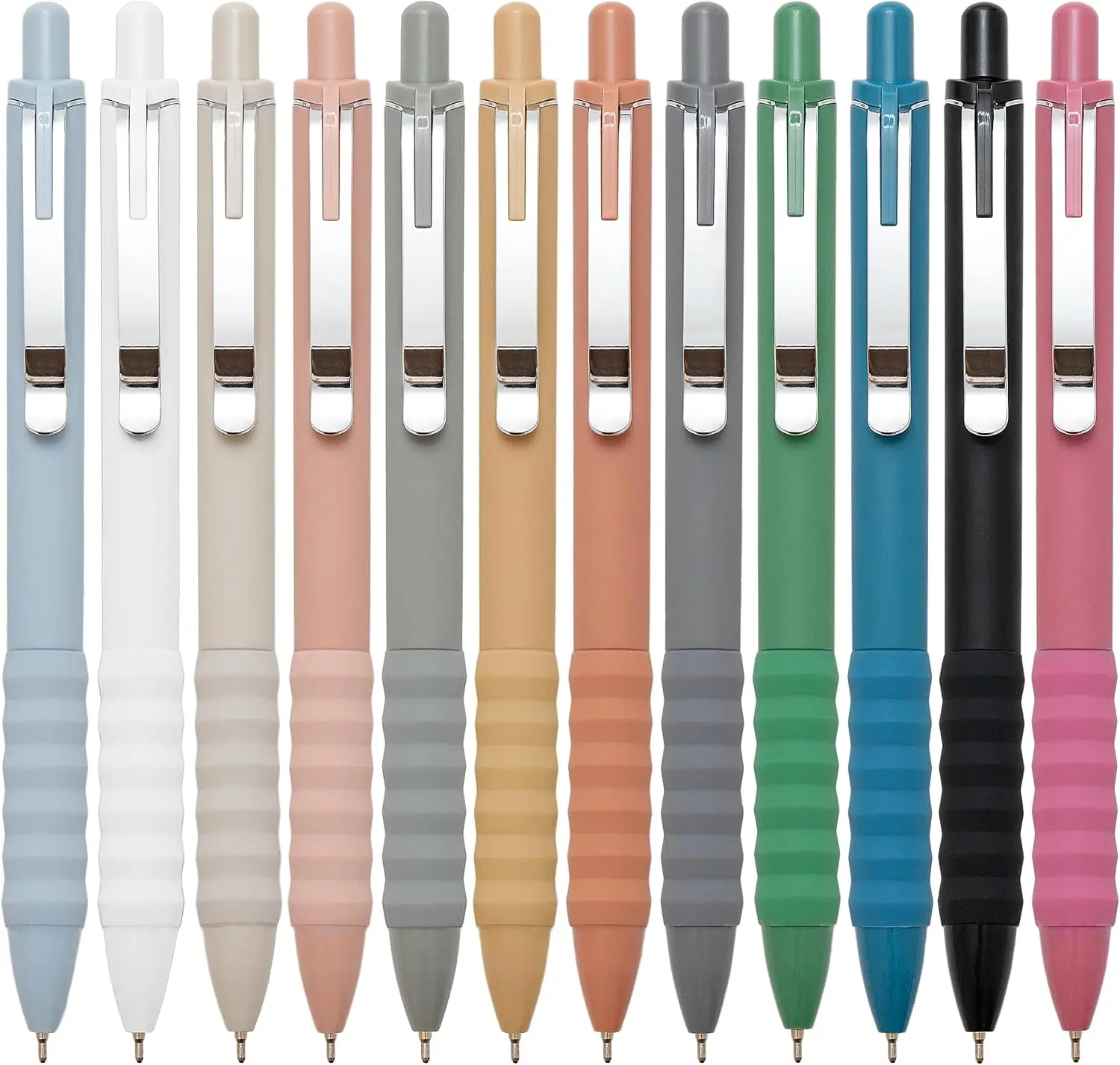 Aisibeiger Ballpoint Pens Black Ink Ball Point Pen with Super Soft Grip Medium Point 1.0mm Office Pens (Silver 12-count)
Aisibeiger Ballpoint Pens Black Ink Ball Point Pen with Super Soft Grip Medium Point 1.0mm Office Pens (Silver 12-count)