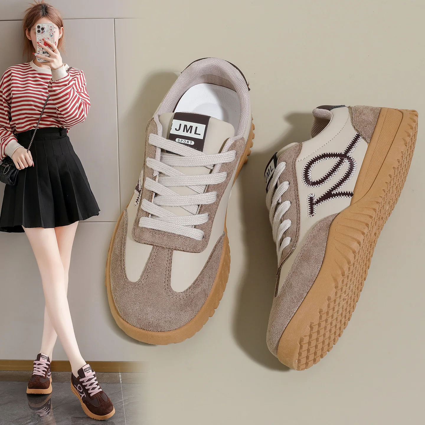 Осенне-зимние женские тренировочные туфли на плоской подошве — повседневные кроссовки с низким берцем в женском стиле — спортивная обувь для игр A
Осенне-зимние женские тренировочные туфли на плоской подошве — повседневные кроссовки с низким берцем в женском стиле — спортивная обувь для игр A