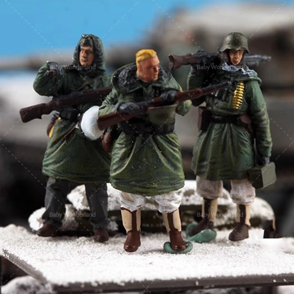 Painted Miniatures 1/72German Winter 1 Set Of 3 Soldiers SS Machine Gun Group War Scene Figure Doll Model For Car Vehicles Toys
Painted Miniatures 1/72German Winter 1 Set Of 3 Soldiers SS Machine Gun Group War Scene Figure Doll Model For Car Vehicles Toys