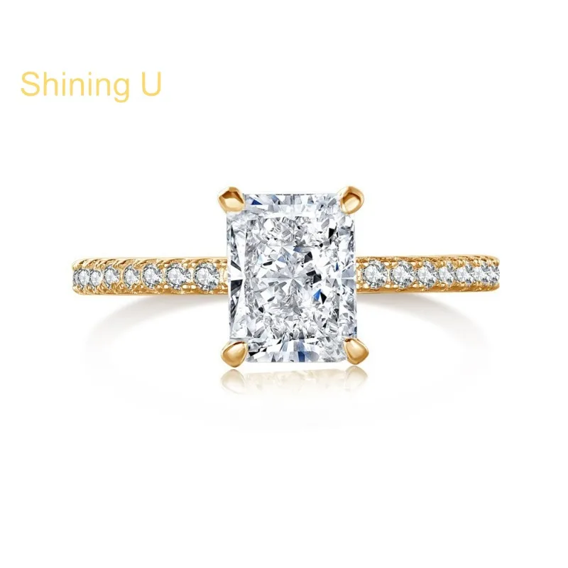 Сияющее серебро U S925 с измельченным льдом 6*8 мм, кольцо с высокоуглеродистым бриллиантом, ювелирные изделия для женщин, годовщина свадьбы
Сияющее серебро U S925 с измельченным льдом 6*8 мм, кольцо с высокоуглеродистым бриллиантом, ювелирные изделия для женщин, годовщина свадьбы