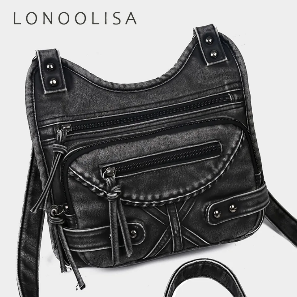 Vintage Y2K Hot Girl Single Shoulder Crossbody Bag Vintage Washed Leather Motorcycle Bag Large Capacity Multi Pocket Bag Korean
Vintage Y2K Hot Girl Single Shoulder Crossbody Bag Vintage Washed Leather Motorcycle Bag Large Capacity Multi Pocket Bag Korean