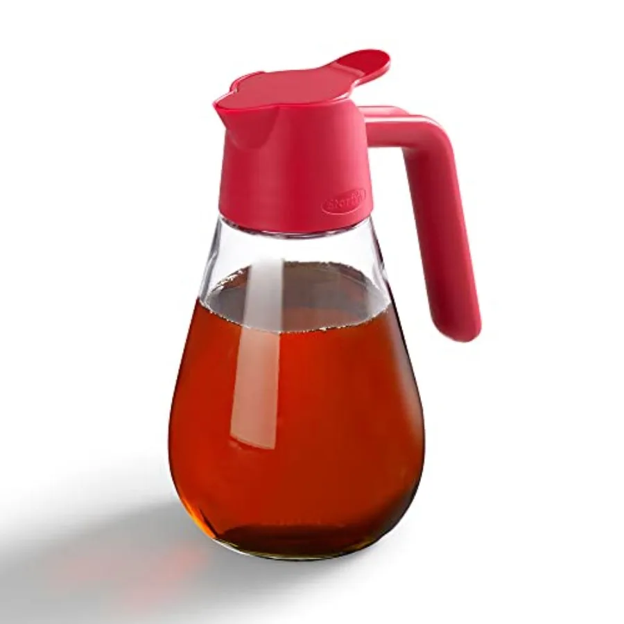 Dripless Dispenser for Maple Syrup, Cream, Oil, Vinegar, Honey and Salad Dressing - 600ml/20oz - Silicone Seal Tab - White Plas
Dripless Dispenser for Maple Syrup, Cream, Oil, Vinegar, Honey and Salad Dressing - 600ml/20oz - Silicone Seal Tab - White Plas