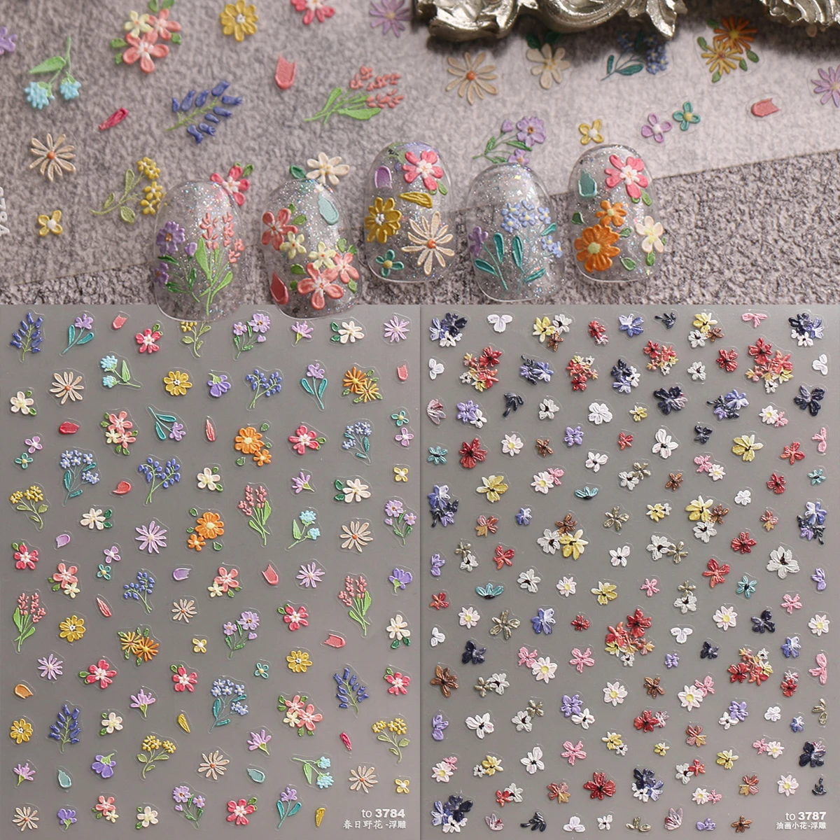 2pcs Spring and Summer Floral Nail Art Embossed Nail Art Stickers - Nail Art Decal, Easy to Apply Nail Decoration, DIY, Gift
2pcs Spring and Summer Floral Nail Art Embossed Nail Art Stickers - Nail Art Decal, Easy to Apply Nail Decoration, DIY, Gift