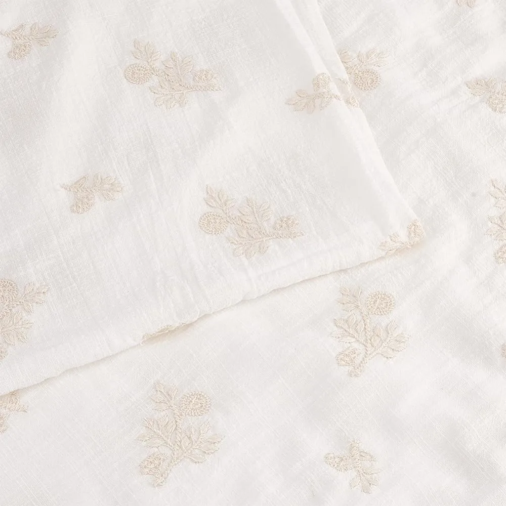 White Floral Linen-Cotton Fabric 1.4x2m/55x79 Inch Plain Weave Machine Washable Perfect for Quilting Sewing DIY Art
White Floral Linen-Cotton Fabric 1.4x2m/55x79 Inch Plain Weave Machine Washable Perfect for Quilting Sewing DIY Art