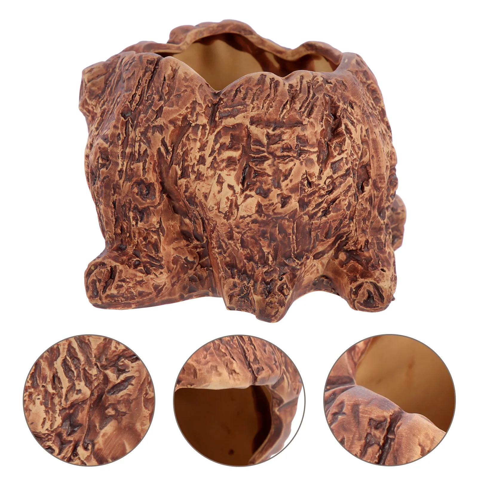 Imitation Tree Root Ceramic Succulent Plant Pot Household Container Desktop Planting Pot Decorative Flowerpot for Cactus Bonsai
Imitation Tree Root Ceramic Succulent Plant Pot Household Container Desktop Planting Pot Decorative Flowerpot for Cactus Bonsai