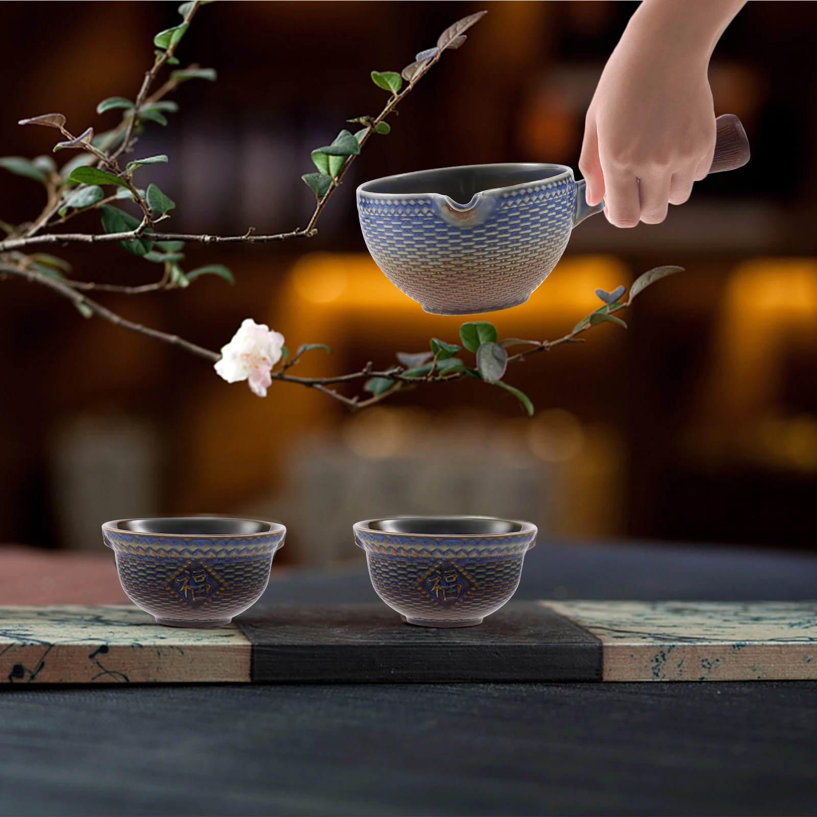 Ceramic Teapot with Side Handle 360 Degree Rotation Design Small Chinese Traditional Tea Making Pot Office Use
Ceramic Teapot with Side Handle 360 Degree Rotation Design Small Chinese Traditional Tea Making Pot Office Use