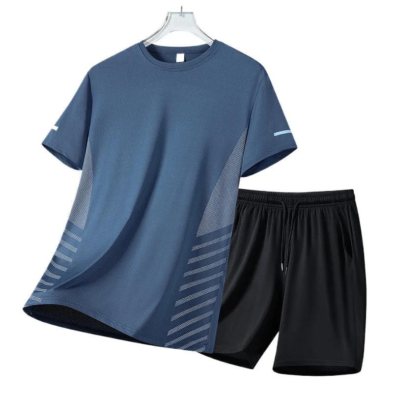 【Short Sleeve Crew Neck Top + 5-Point Pants】Men's T-Shirt Set Summer Fashion Breathable Suit Comfortable Versatile Daily Outing
【Short Sleeve Crew Neck Top + 5-Point Pants】Men's T-Shirt Set Summer Fashion Breathable Suit Comfortable Versatile Daily Outing