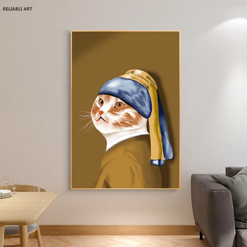 Modern Art Canvas Decorative Painting Posters For Wall Cat And Prints Picture Nordic Living Room Home Decor Wall Art Cuadros
Modern Art Canvas Decorative Painting Posters For Wall Cat And Prints Picture Nordic Living Room Home Decor Wall Art Cuadros