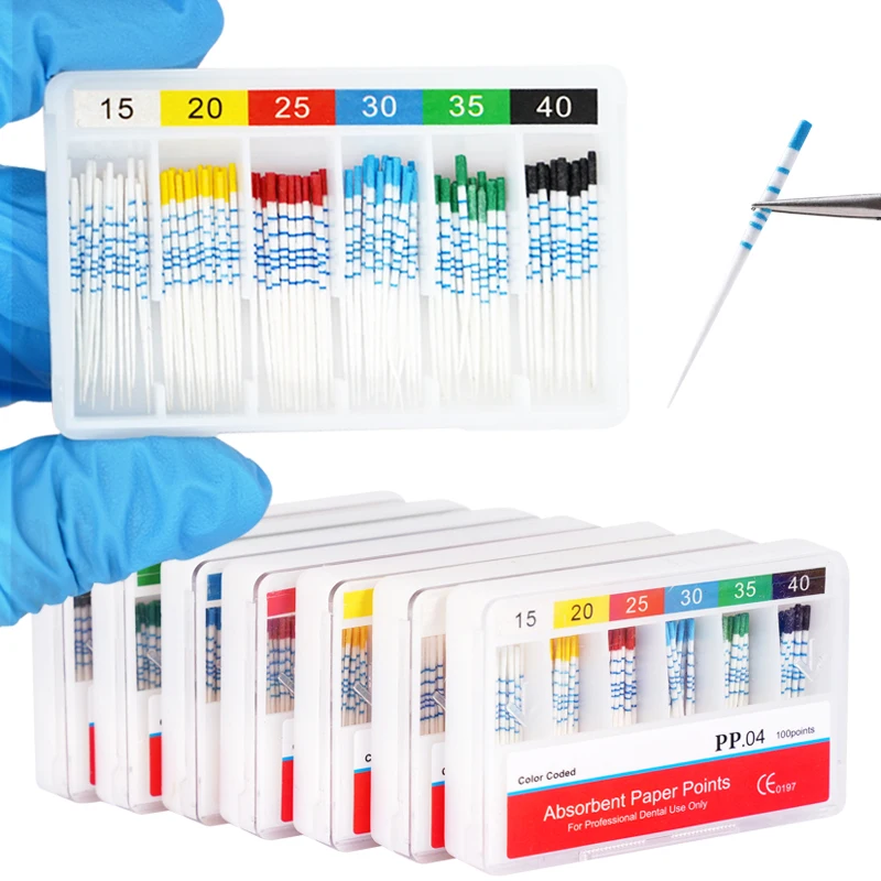Dental Absorbent Paper Points With Scale 04 15-40# Root Cancel Endodontics Gutta Percha Cotton Fiber Tips Dentist Dentistry Tool
Dental Absorbent Paper Points With Scale 04 15-40# Root Cancel Endodontics Gutta Percha Cotton Fiber Tips Dentist Dentistry Tool