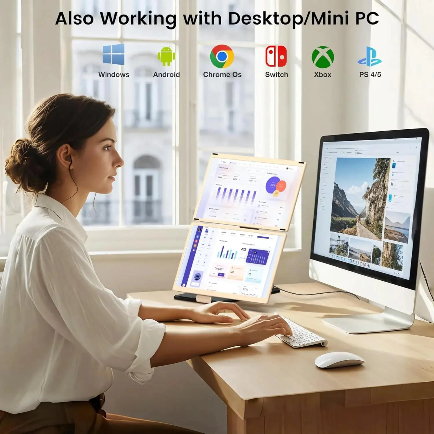 Удлинитель экрана ноутбука 15,6 дюйма — FHD 1080P IPS съемный тройной | Type-C Plug&Play
Удлинитель экрана ноутбука 15,6 дюйма — FHD 1080P IPS съемный тройной | Type-C Plug&Play