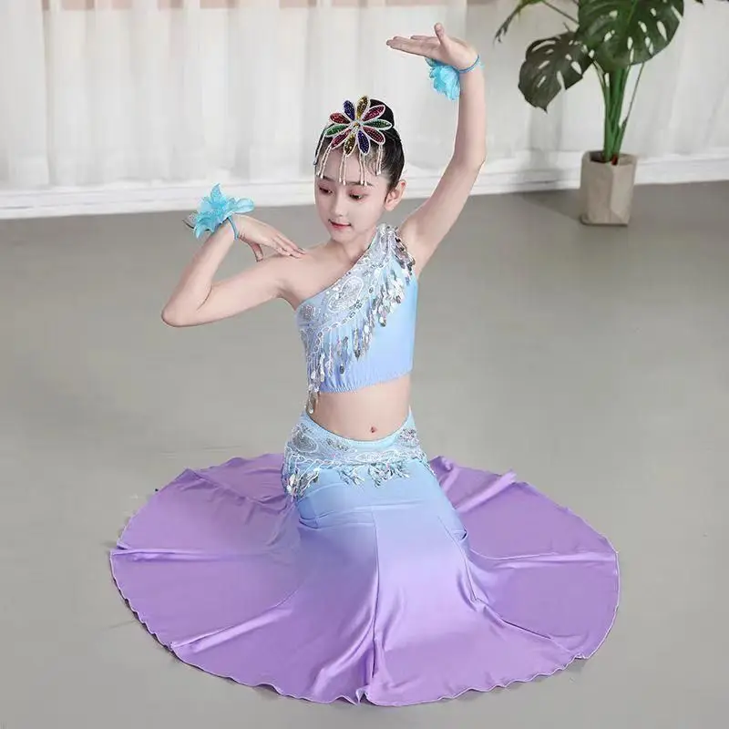 Belly Dance Costumes for Kids Girls Children Belly Dance Skirt Bollywood Dancing Dress Performance Competition Indian Cloth Set
Belly Dance Costumes for Kids Girls Children Belly Dance Skirt Bollywood Dancing Dress Performance Competition Indian Cloth Set