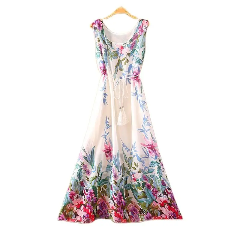 2023 Summer New Bohemian Casual Seaside Holiday Beach Chiffon Printed Fashion Flower Elegant Vest Skirt Female
2023 Summer New Bohemian Casual Seaside Holiday Beach Chiffon Printed Fashion Flower Elegant Vest Skirt Female