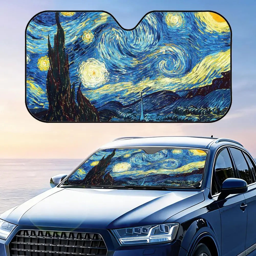 Солнцезащитный козырек V-Van G-Gogh Starry Night, складной, для лобового стекла автомобиля, защита от УФ-излучения, отражающий, теплоизоляционный, многоразовый чехол
Солнцезащитный козырек V-Van G-Gogh Starry Night, складной, для лобового стекла автомобиля, защита от УФ-излучения, отражающий, теплоизоляционный, многоразовый чехол