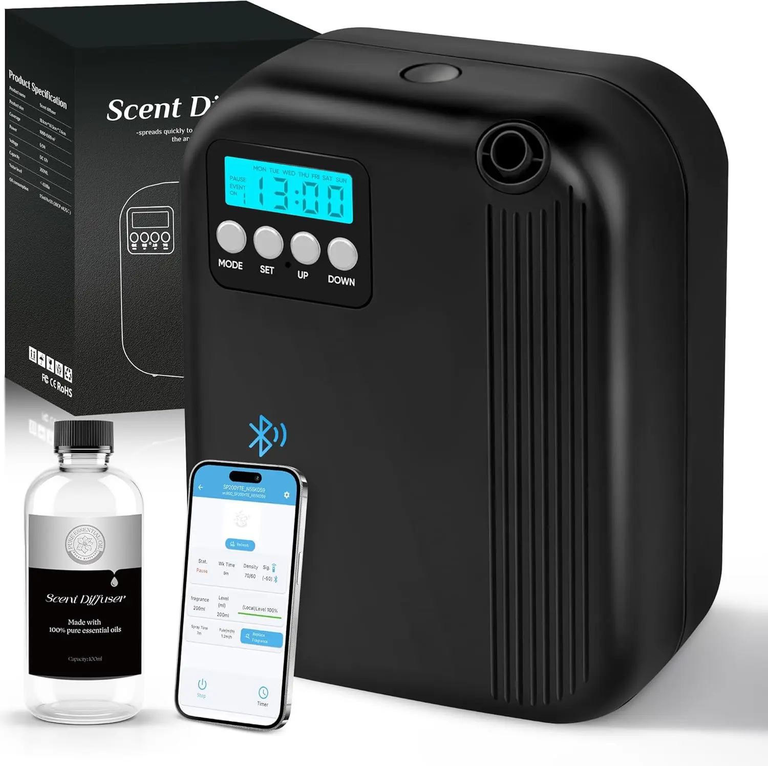 Hotel Collection Diffuser, House Scent Machine, 3000 Sq.Ft of Coverage, 200ml Large Capacity Aromatherapy Machine, Scent
Hotel Collection Diffuser, House Scent Machine, 3000 Sq.Ft of Coverage, 200ml Large Capacity Aromatherapy Machine, Scent