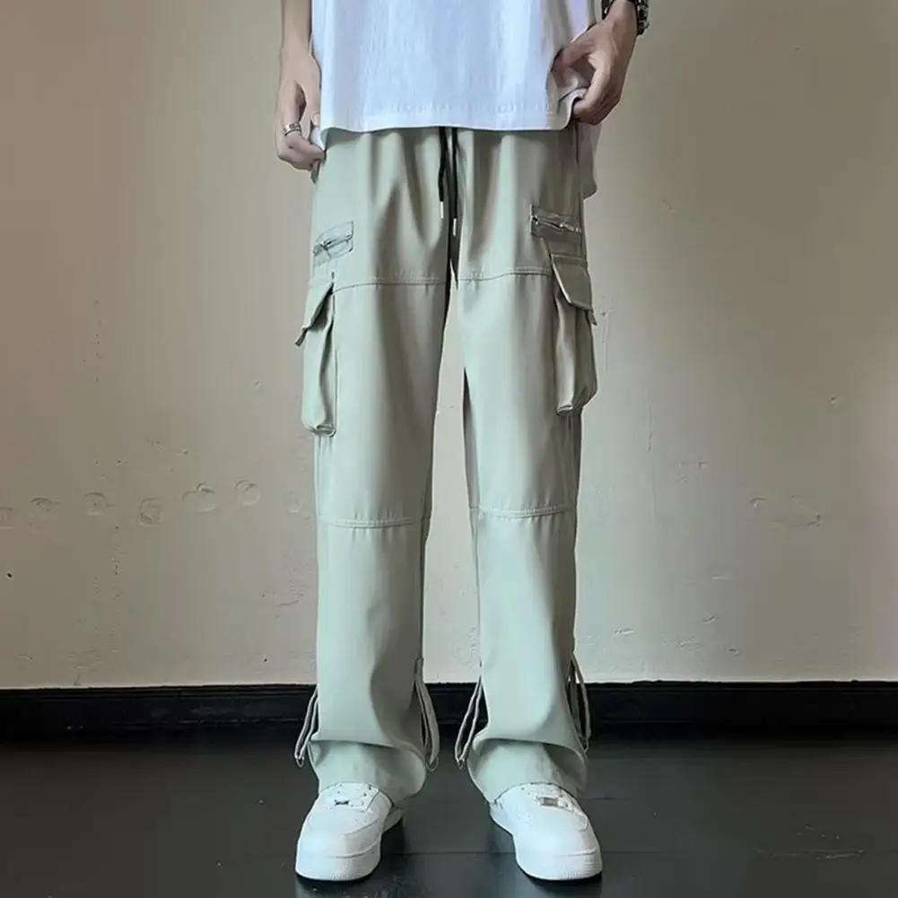 Men Cargo Pants Loose Wide Leg Pockets Straight Leg Pants Elastic Waist Multi Pockets Hip Hop Streetwear Men Trousers pantalones
Men Cargo Pants Loose Wide Leg Pockets Straight Leg Pants Elastic Waist Multi Pockets Hip Hop Streetwear Men Trousers pantalones